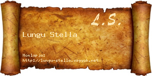 Lungu Stella névjegykártya